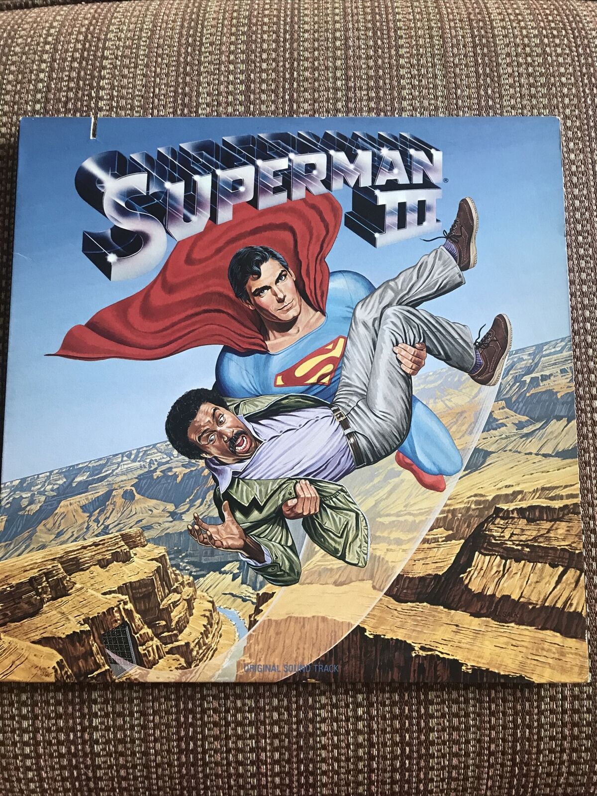 Superman III Motion Picture Soundtrack LP 1983 Warner Ken Thorne Giorgio Moroder
