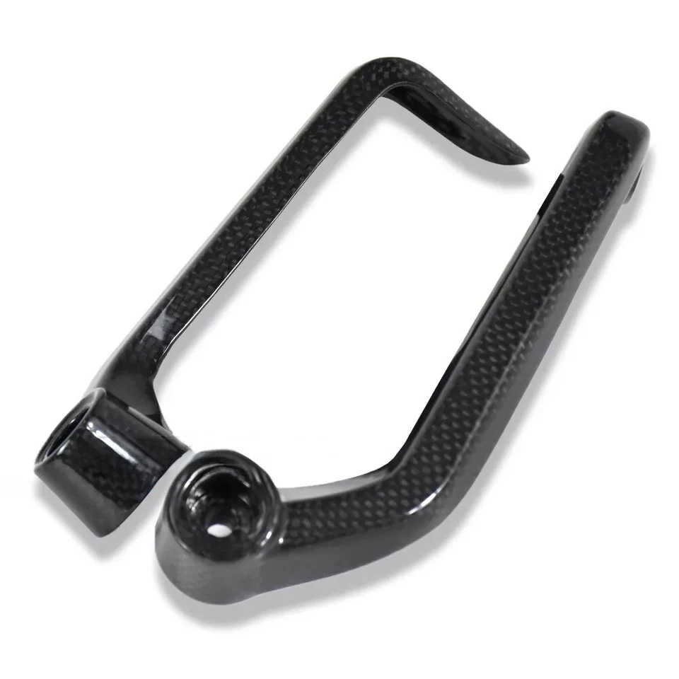 For Aprilia RSV4 Carbon Fiber Brake Clutch Lever Guard Protector Plain Glossy 22 - Image 2 of 4