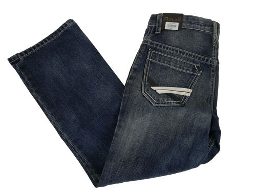Boy's Helix Slim Boot Jeans Blue Denim 10 NEW