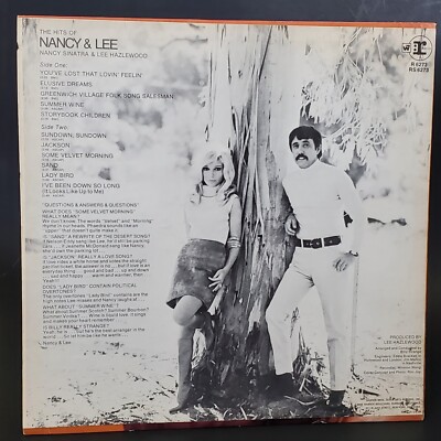Nancy Sinatra & Lee Hazlewood Jackson 1968 stereo LP Reprise RS