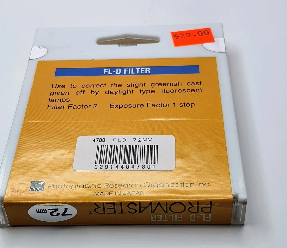 72mm Pro FL-D Daylight Balance Lens Filter FLD Japan 72 mm Camera Fluorescent 72 - Image 2 of 4