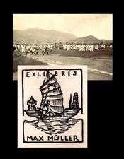 CHINA Qingdao Tsingtau S.M.S. Gneisenau + Matrosenartillerie Trip LARGE  1911 ✔