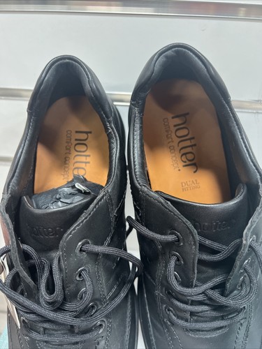 Hotter Para Hombre 8.5 Lance STD Nubuck Zapatos de Cuero con Cordones Doble Ajuste Inglaterra - Imagen 4 de 4