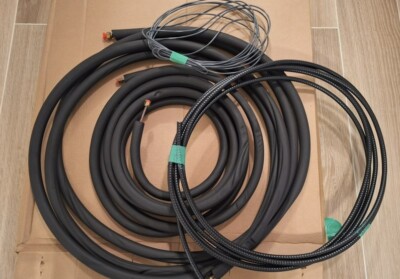 Copper Refrigerant Line Set Kits for Mini Splits A/C Heat Pump systems 1/4x3/8