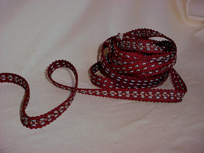 20-3/8Y Brunschwig et Fils BR-39073 Complement Gimp Wine Red Gimp Trim