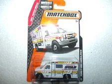 Matchbox 2015 Ford F-350 Ambulance***RARE VARIATION***VHTF
