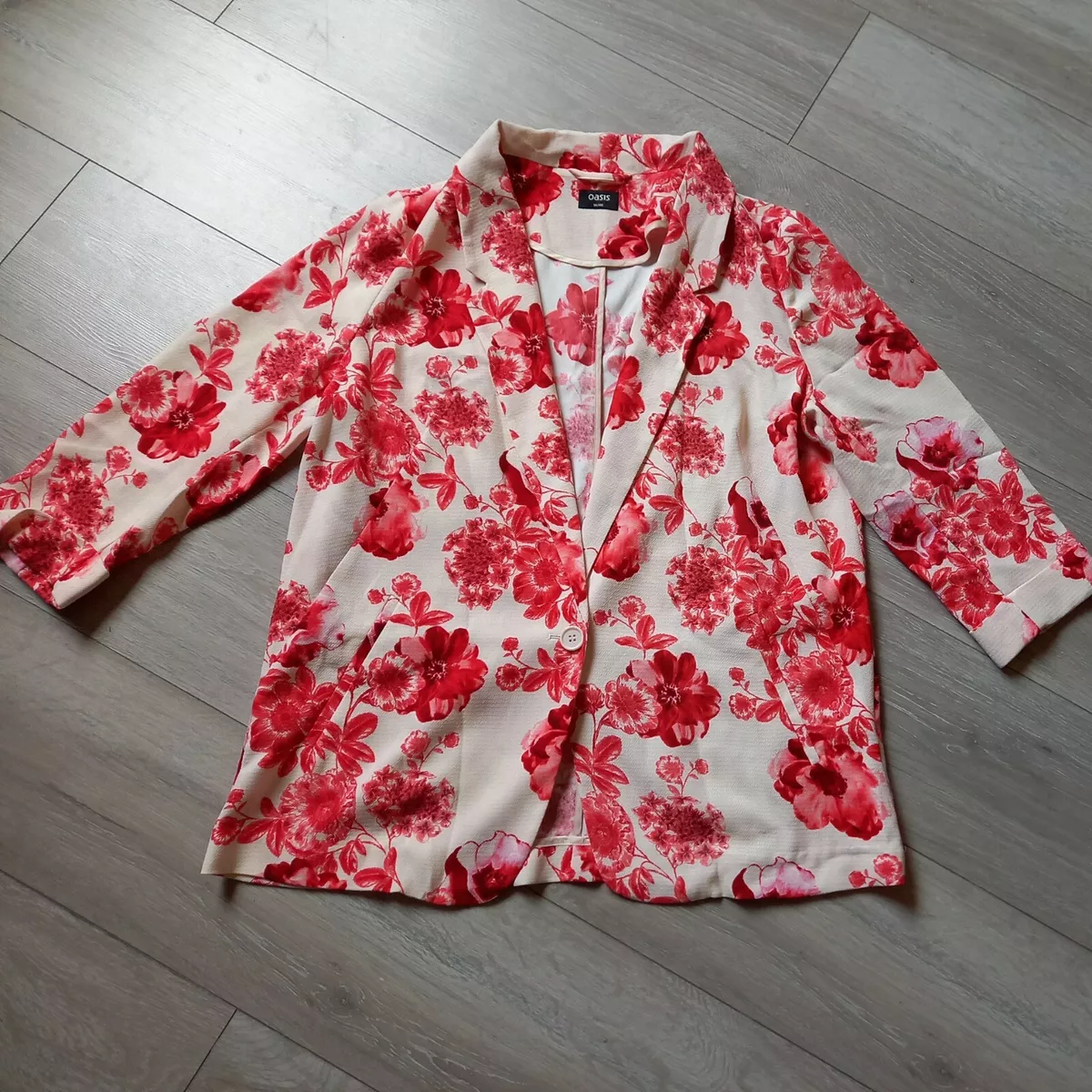 Oasis top red jacket