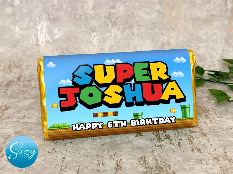 Super Mario Personalised Chocolate Gift