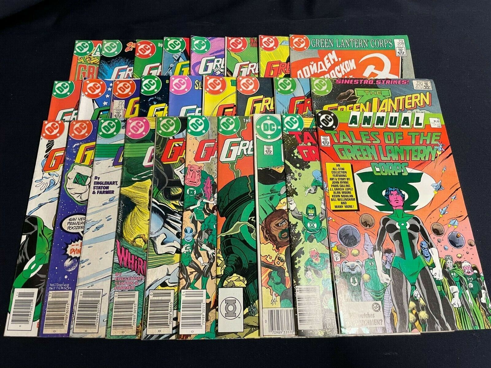 The Green Lantern Corps 200-224 miss 201 Tales of the GL Corps Ann 1-3, 27 books