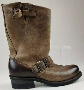 distressed engineer boots