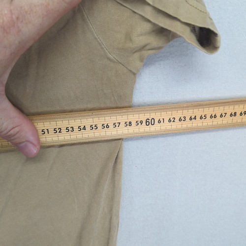 Stussy Short Sleeve T-shirt Shirt Beige Worldwide Tribe Long Line Stüssy XL Mens - Picture 15 of 15
