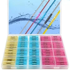 500 100x Heat Shrink But Connector Waterproof Electrical Wire Marine Butt Splice