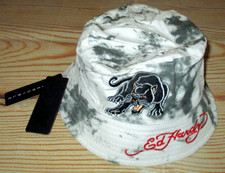 MENS ED HARDY PANTHER REVERSIBLE BUCKET HAT O...