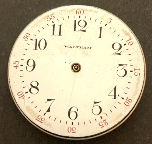 Antique 1902 Waltham Seaside 1891 Pocket Watch Movement Parts/Repair 0s 7j USA