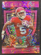 Marquise Brown 2019 Panini Prizm Draft Crusade PINK PULSAR PRIZM Rookie Card #2