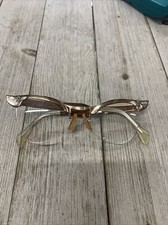 Vintage C.O.C Horned Rim Alum. 4 1/4-5 1/2 1/10th 12Kt Gold Filled EyeGlasses