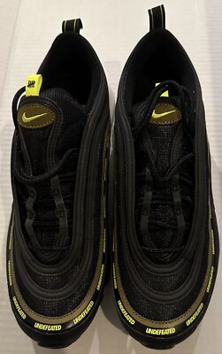 Nike Air Max 97 x Undefeated Black Size 9 Black/Volt Militia Green (Dead Stock)