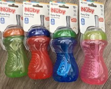 8-Pack Easy Grip Bite Proof Soft Straw Spill Proof 10oz Cups Ages 12 Month