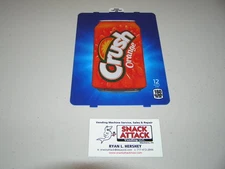 DIXIE NARCO 501E & 276HV SODA VENDING MACHINE "Orange Crush" 12oz CAN VEND LABEL