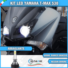 KIT FULL LED BIANCO YAMAHA T-MAX 530 ABBAGLIANTI CANBUS 4000 LM 6000K NO ERRORE