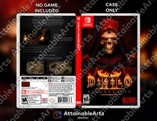 DIABLO II RESURRECTED - Custom Game Case (Nintendo Switch, 2021) - NO GAME INCL