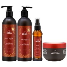 MKS Eco Marrakesh Shampoo Conditioner 10oz Original Oil 2oz Masque 8oz w/FNF