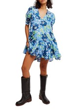 NWT 148 Free People Moon Chaser Tiered Shift Minidress M
