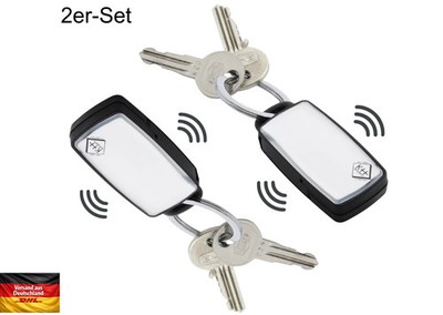 2er Set Pfeifen Schlüsselfinder ''Premium'' - Key Finder Auto Schlüssel Anhänger