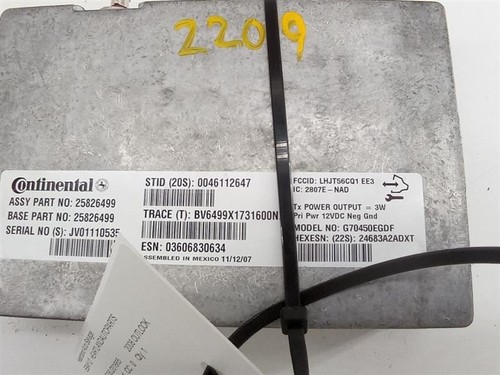 07 08 GM COMMUNICATION ONSTAR MODULE OPT UE1 P/N 25826499 OEM USED - Picture 2 of 7