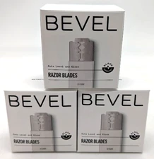 *NEW 3 PACK* Bevel Men's Razor Blade Refills, Doubled Edge - 20ct - (60 Total)