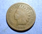 1886 Type 2 Indian Cent  Good