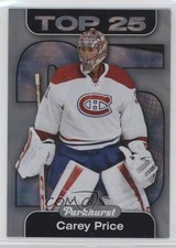 2016-17 Upper Deck Parkhurst Top 25 Carey Price #TOP11 w0w