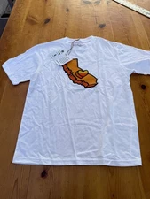 NWT California Kids Collection WHIT Short Sleeve Tee w/HEART STATE SZ 12 L5