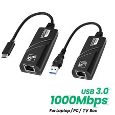 USB 3.0 to RJ45 Gigabit Ethernet Adapter 10/100/1000Mbps Type-C LAN Card