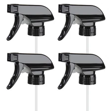 4 Pack Spray Nozzle Trigger Sprayers Replacement for 8oz and 16oz Glass Bottles