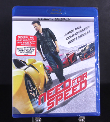#ad Need for Speed Blu ray Sealed 2014 Aaron Paul $22.99