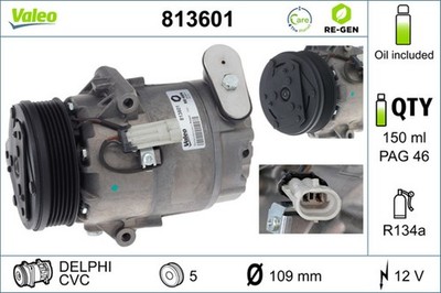 Kompressor Klimaanlage VALEO RE-GEN - AT 813601 +101.60  Pfand für OPEL ASTRA