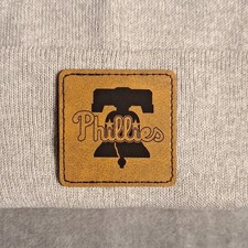 Phillies Leather Square Patch MLB (Patch Only)