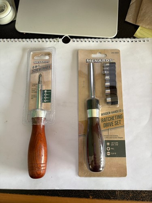 #ad Menards 4 in 1 screwdriver New Ratcheting Drive Set New $14.99