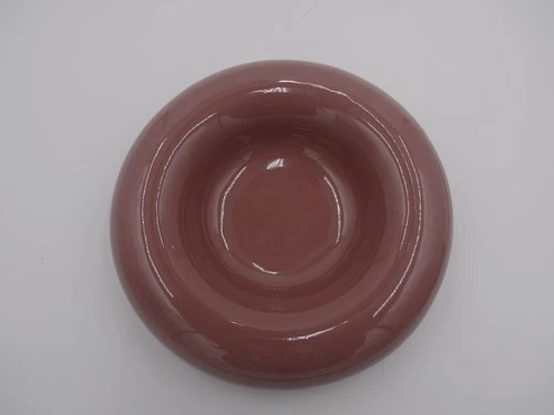 Vintage Mauve HAEGER Pottery 5136 Round Sundae Trinket Dish Ashtray USA 7"