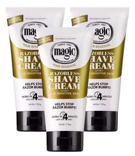 SoftSheen-Carson Magic Razorless Shave Cream, Hair Removal Cream, 6 Oz Lot Of 3