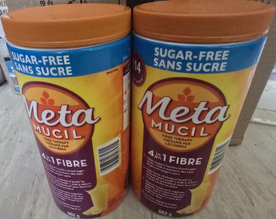 2x Metamucil Zuckerfrei Orange 662g   neu & ungeöffnet   MHD 03/2028