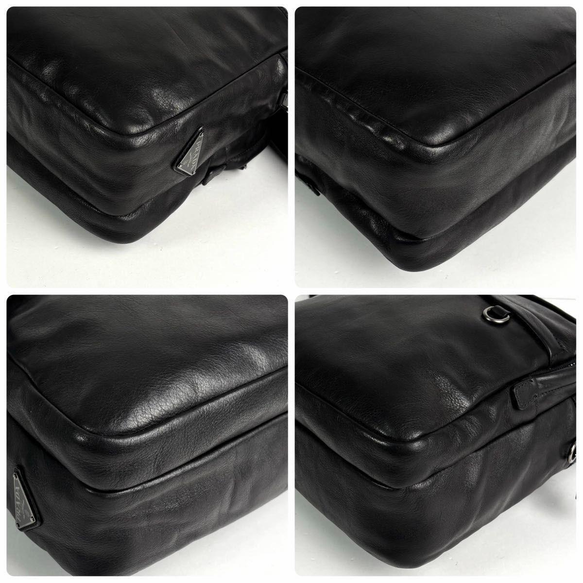 beautiful PRADA triangular logo shoulder bag came… - image 9