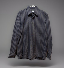 Dolce Gabbana Mens Dress Shirt Classic Fit button down black Size 16.5/42 collar