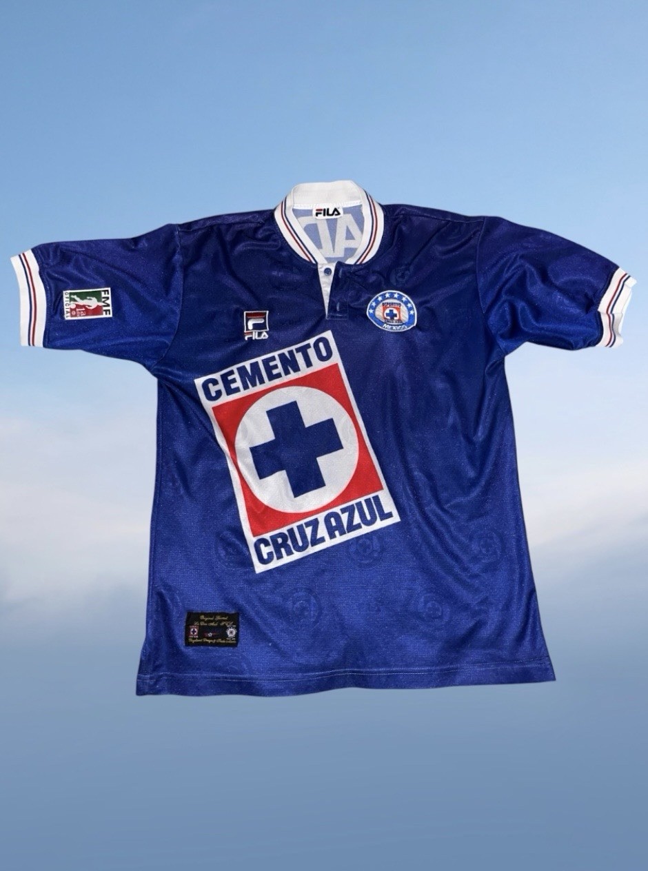 Vintage Cemento Cruz Azul 97-98 Large Jersey Official Original Fila Lada
