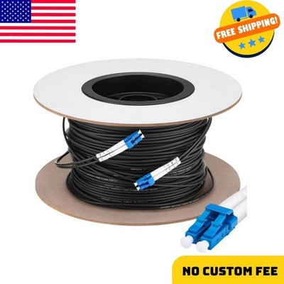330ft (100 Meters) Fiber Lc to Lc Outdoor Armored Fiber Optic Internet Cable