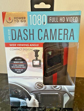 Power To Go 1080p Full HD Video/DVR Dash Camera Wide Angle - NEW IN BOX 