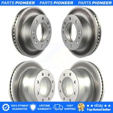 Front Rear Coated Disc Brake Rotors Kit For Chevrolet Express 4500 GMC Savana