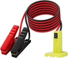 Battery Adapter For Ryobi with 6FT Jumper Cable Clamp Battery Jumper Starter