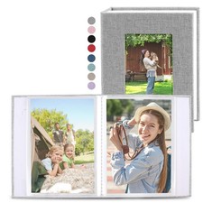 2 Pack Photo Album 5X7, Linen Cover Photo Book, Small Photo Album Book for 36 Po